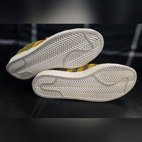Adidas Yara Campus Floral Yellow Green Sneakers Mens 7.5 Womens 9.5 Rare - Picture 8 of 8